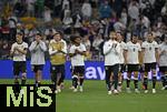 04.06.2025, Fussball UEFA Nations League 2024/25,  Halbfinale, Deutschland - Portugal, in der Allianz-Arena Mnchen. Die deutschen Spieler sind nach dem Spiel enttuscht.,
