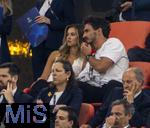 04.06.2025, Fussball UEFA Nations League 2024/25,  Halbfinale, Deutschland - Portugal, in der Allianz-Arena Mnchen. Ehrentribne, mit Ex-Nationalspieler Mats Hummels mit Freundin Nicola Cavanis.