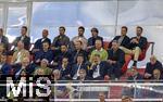 04.06.2025, Fussball UEFA Nations League 2024/25,  Halbfinale, Deutschland - Portugal, in der Allianz-Arena Mnchen. Ehrentribne mit Joachim Lw, Oliver Bierhoff, Holger Badstuber, etc. 