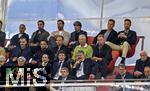 04.06.2025, Fussball UEFA Nations League 2024/25,  Halbfinale, Deutschland - Portugal, in der Allianz-Arena Mnchen. Ehrentribne mit Joachim Lw, Oliver Bierhoff, Holger Badstuber, etc.  