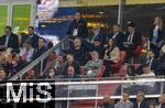 04.06.2025, Fussball UEFA Nations League 2024/25,  Halbfinale, Deutschland - Portugal, in der Allianz-Arena Mnchen. Ehrentribne, mit Halil Altintop, Felix Brych, Wolfgang Niersbach, 