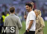 04.06.2025, Fussball UEFA Nations League 2024/25,  Halbfinale, Deutschland - Portugal, in der Allianz-Arena Mnchen. Ex-Nationalspieler Mats Hummels am ZDF-Mikrofon vor dem Spiel.