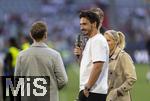 04.06.2025, Fussball UEFA Nations League 2024/25,  Halbfinale, Deutschland - Portugal, in der Allianz-Arena Mnchen. Ex-Nationalspieler Mats Hummels am ZDF-Mikrofon vor dem Spiel.