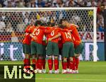 04.06.2025, Fussball UEFA Nations League 2024/25,  Halbfinale, Deutschland - Portugal, in der Allianz-Arena Mnchen. Motivationskreis vor dem Spiel der Portugiesen, re: Cristiano Ronaldo (Portugal) 