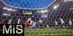 04.06.2025, Fussball UEFA Nations League 2024/25,  Halbfinale, Deutschland - Portugal, in der Allianz-Arena Mnchen. Torwart Marc Andre ter-Stegen (Deutschland), Robin Koch (Deutschland), Josua Kimmich (Deutschland), Waldemar Anton (Deutschland) bei der Abwehrarbeit.