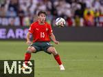 04.06.2025, Fussball UEFA Nations League 2024/25,  Halbfinale, Deutschland - Portugal, in der Allianz-Arena Mnchen. Joao Neves (Portugal) am Ball 