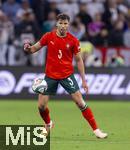 04.06.2025, Fussball UEFA Nations League 2024/25,  Halbfinale, Deutschland - Portugal, in der Allianz-Arena Mnchen. Ruben Dias (Portugal) am Ball 
