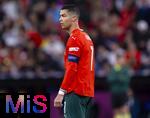 04.06.2025, Fussball UEFA Nations League 2024/25,  Halbfinale, Deutschland - Portugal, in der Allianz-Arena Mnchen. Cristiano Ronaldo (Portugal) nachdenklich 