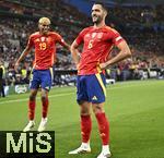 05.06.2025, Fussball UEFA Nations League 2024/25,  Halbfinale, Spanien - Frankreich, in der MHP-Arena Stuttgart, Mikel Merino (Spanien) jubelt mit Lamine Yamal (Spanien) .