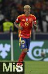 05.06.2025, Fussball UEFA Nations League 2024/25,  Halbfinale, Spanien - Frankreich, in der MHP-Arena Stuttgart, Lamine Yamal (Spanien) jubelt,