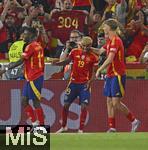 05.06.2025, Fussball UEFA Nations League 2024/25,  Halbfinale, Spanien - Frankreich, in der MHP-Arena Stuttgart, Lamine Yamal (Spanien) jubelt.