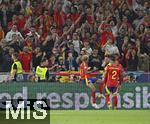 05.06.2025, Fussball UEFA Nations League 2024/25,  Halbfinale, Spanien - Frankreich, in der MHP-Arena Stuttgart, Lamine Yamal (Spanien) jubelt.