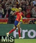 05.06.2025, Fussball UEFA Nations League 2024/25,  Halbfinale, Spanien - Frankreich, in der MHP-Arena Stuttgart, Lamine Yamal (Spanien) jubelt.