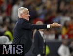 05.06.2025, Fussball UEFA Nations League 2024/25,  Halbfinale, Spanien - Frankreich, in der MHP-Arena Stuttgart, Trainer Didier Deschamps (Frankreich) unzufrieden