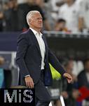 05.06.2025, Fussball UEFA Nations League 2024/25,  Halbfinale, Spanien - Frankreich, in der MHP-Arena Stuttgart, Trainer Didier Deschamps (Frankreich) ist unzufrieden.