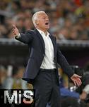 05.06.2025, Fussball UEFA Nations League 2024/25,  Halbfinale, Spanien - Frankreich, in der MHP-Arena Stuttgart, Trainer Didier Deschamps (Frankreich) ist unzufrieden.