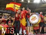 05.06.2025, Fussball UEFA Nations League 2024/25,  Halbfinale, Spanien - Frankreich, in der MHP-Arena Stuttgart, Die spanischen Fans feiern