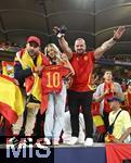 05.06.2025, Fussball UEFA Nations League 2024/25,  Halbfinale, Spanien - Frankreich, in der MHP-Arena Stuttgart, Die spanischen Fans feiern