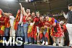 05.06.2025, Fussball UEFA Nations League 2024/25,  Halbfinale, Spanien - Frankreich, in der MHP-Arena Stuttgart, Die spanischen Fans feiern