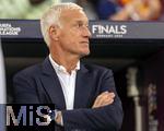05.06.2025, Fussball UEFA Nations League 2024/25,  Halbfinale, Spanien - Frankreich, in der MHP-Arena Stuttgart, Trainer Didier Deschamps (Frankreich) nachdenklich 