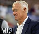 05.06.2025, Fussball UEFA Nations League 2024/25,  Halbfinale, Spanien - Frankreich, in der MHP-Arena Stuttgart, Trainer Didier Deschamps (Frankreich) nachdenklich 
