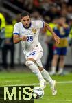 05.06.2025, Fussball UEFA Nations League 2024/25,  Halbfinale, Spanien - Frankreich, in der MHP-Arena Stuttgart,  Rayan Cherki (Frankreich) am Ball 