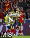 05.06.2025, Fussball UEFA Nations League 2024/25,  Halbfinale, Spanien - Frankreich, in der MHP-Arena Stuttgart,  Torjubel of Spain Pedri (re, Spanien) 