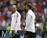 08.06.2025, Fussball UEFA Nations League 2024/25,  Spiel um Platz 3, Deutschland - Frankreich, in der MHP-Arena Stuttgart, Leroy Sane (Deutschland) nachdenklich.