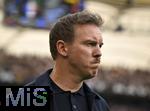 08.06.2025, Fussball UEFA Nations League 2024/25,  Spiel um Platz 3, Deutschland - Frankreich, in der MHP-Arena Stuttgart, Trainer Julian Nagelsmann (Deutschland) nachdenklich,