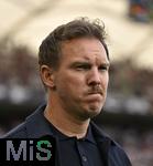 08.06.2025, Fussball UEFA Nations League 2024/25,  Spiel um Platz 3, Deutschland - Frankreich, in der MHP-Arena Stuttgart, Trainer Julian Nagelsmann (Deutschland) nachdenklich,