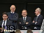 08.06.2025, Fussball UEFA Nations League 2024/25,  Spiel um Platz 3, Deutschland - Frankreich, in der MHP-Arena Stuttgart, DFB Prsident Bernd Neuendorf (Deutschland) und  Hans-Joachim Watzke (Deutschland) 