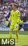 08.06.2025, Fussball UEFA Nations League 2024/25,  Spiel um Platz 3, Deutschland - Frankreich, in der MHP-Arena Stuttgart, Torwart Marc Andre ter-Stegen (Deutschland) ist unzufrieden,
