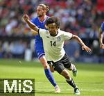08.06.2025, Fussball UEFA Nations League 2024/25,  Spiel um Platz 3, Deutschland - Frankreich, in der MHP-Arena Stuttgart, Adrien Rabiot (Frankreich) foult Karim Adeyemi (Deutschland) 