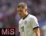 08.06.2025, Fussball UEFA Nations League 2024/25,  Spiel um Platz 3, Deutschland - Frankreich, in der MHP-Arena Stuttgart, Florian Wirtz (Deutschland) nachdenklich,