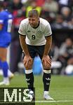 08.06.2025, Fussball UEFA Nations League 2024/25,  Spiel um Platz 3, Deutschland - Frankreich, in der MHP-Arena Stuttgart, Niclas Fllkrug (Deutschland) nachdenklich.