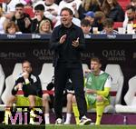08.06.2025, Fussball UEFA Nations League 2024/25,  Spiel um Platz 3, Deutschland - Frankreich, in der MHP-Arena Stuttgart, Trainer Julian Nagelsmann (Deutschland) unzufrieden,