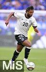 08.06.2025, Fussball UEFA Nations League 2024/25,  Spiel um Platz 3, Deutschland - Frankreich, in der MHP-Arena Stuttgart, Serge Gnabry (Deutschland) am Ball.