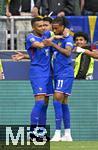 08.06.2025, Fussball UEFA Nations League 2024/25,  Spiel um Platz 3, Deutschland - Frankreich, in der MHP-Arena Stuttgart, Kylian Mbappe (Frankreich), Michael Olise (Frankreich) 