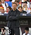 08.06.2025, Fussball UEFA Nations League 2024/25,  Spiel um Platz 3, Deutschland - Frankreich, in der MHP-Arena Stuttgart, Trainer Julian Nagelsmann (Deutschland)  nachdenklich.