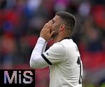 08.06.2025, Fussball UEFA Nations League 2024/25,  Spiel um Platz 3, Deutschland - Frankreich, in der MHP-Arena Stuttgart, Deniz Undav (Deutschland) ist nachdenklich,.