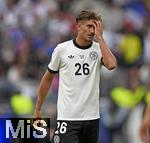 08.06.2025, Fussball UEFA Nations League 2024/25,  Spiel um Platz 3, Deutschland - Frankreich, in der MHP-Arena Stuttgart, Tom Bischof (Deutschland) ist unzufrieden,