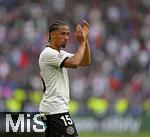 08.06.2025, Fussball UEFA Nations League 2024/25,  Spiel um Platz 3, Deutschland - Frankreich, in der MHP-Arena Stuttgart, Thilo Kehrer (Deutschland) ist enttuscht,