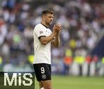 08.06.2025, Fussball UEFA Nations League 2024/25,  Spiel um Platz 3, Deutschland - Frankreich, in der MHP-Arena Stuttgart, Niclas Fllkrug (Deutschland) nach dem Spiel nachdenklich 