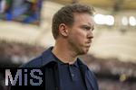 08.06.2025, Fussball UEFA Nations League 2024/25,  Spiel um Platz 3, Deutschland - Frankreich, in der MHP-Arena Stuttgart, Trainer Julian Nagelsmann (Deutschland) nachdenklich 