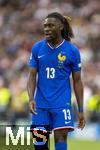 08.06.2025, Fussball UEFA Nations League 2024/25,  Spiel um Platz 3, Deutschland - Frankreich, in der MHP-Arena Stuttgart, Manu Kone (Frankreich) nachdenklich 