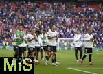 08.06.2025, Fussball UEFA Nations League 2024/25,  Spiel um Platz 3, Deutschland - Frankreich, in der MHP-Arena Stuttgart, nachdenklich nach dem Spiel, Robin Gosens (Deutschland), David Raum (Deutschland), Robin Koch (Deutschland), Maximilian Mittelstdt (Deutschland) 