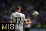 08.06.2025, Fussball UEFA Nations League 2024/25,  Spiel um Platz 3, Deutschland - Frankreich, in der MHP-Arena Stuttgart, Florian Wirtz (Deutschland) nachdenklich 