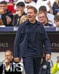 08.06.2025, Fussball UEFA Nations League 2024/25,  Spiel um Platz 3, Deutschland - Frankreich, in der MHP-Arena Stuttgart, Trainer Julian Nagelsmann (Deutschland) in Rage an der Seitenlinie.