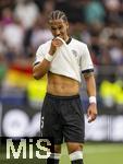 08.06.2025, Fussball UEFA Nations League 2024/25,  Spiel um Platz 3, Deutschland - Frankreich, in der MHP-Arena Stuttgart, Thilo Kehrer (Deutschland) nachdenklich 