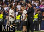 08.06.2025, Fussball UEFA Nations League 2024/25,  Spiel um Platz 3, Deutschland - Frankreich, in der MHP-Arena Stuttgart, Nach dem Spiel, v.li: Thilo Kehrer (Deutschland), Florian Wirtz (Deutschland), Trainer Julian Nagelsmann (Deutschland).